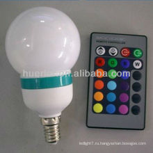 Предложение производителя с CE RoHS E27 3W внутреннего использования дистанционного управления RGB лампа лампы